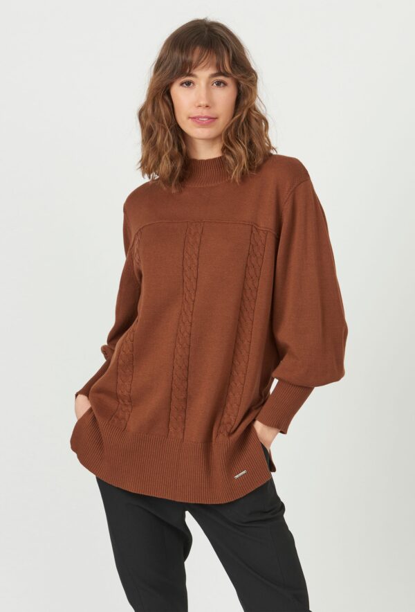 Etfura - Caramel - Bluse - Xl/46-48 billede