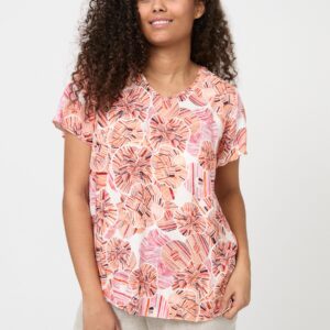 Etgin - Light Coral Red - Bluse - 42 billede