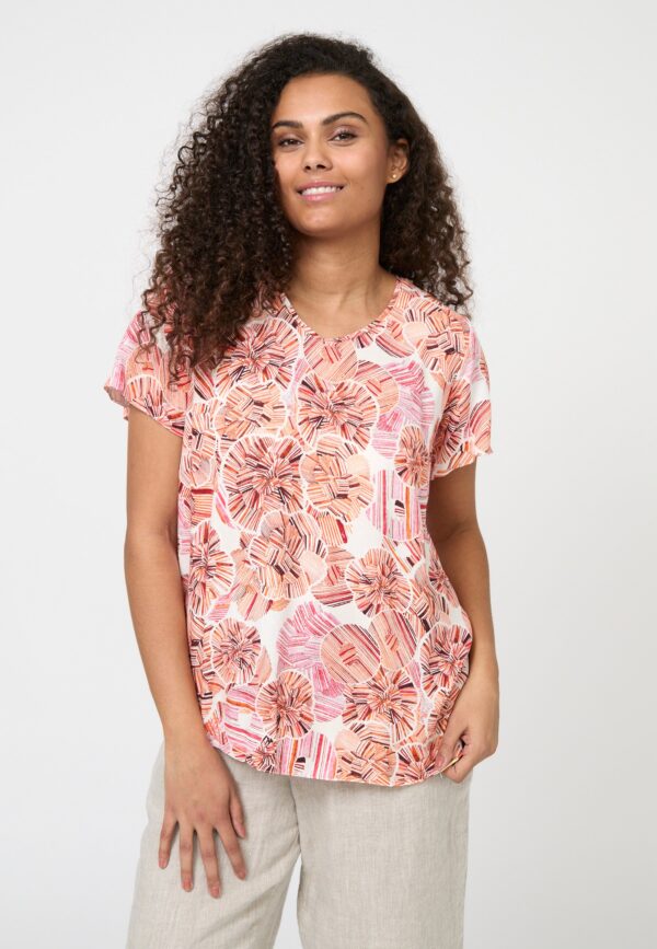 Etgin - Light Coral Red - Bluse - 42 billede