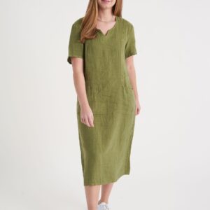 Etheddi - Olive Green - Kjole - 40 billede