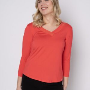 Etkloie - Coral Red - T-shirt - 38 billede