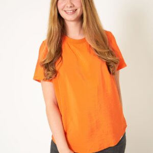 Etleonora - Orange - Bluse - 42 billede