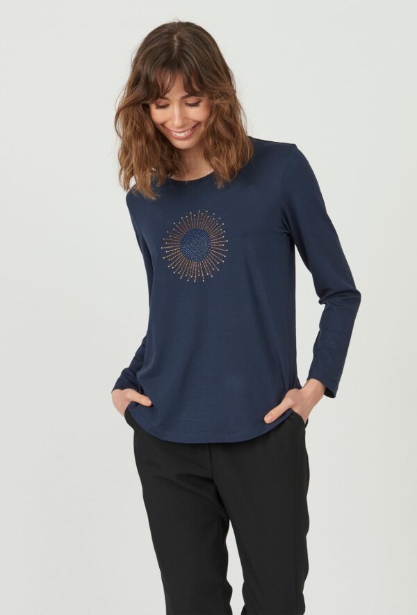 Etmaria - Navy Blue - T-shirt - 48 billede