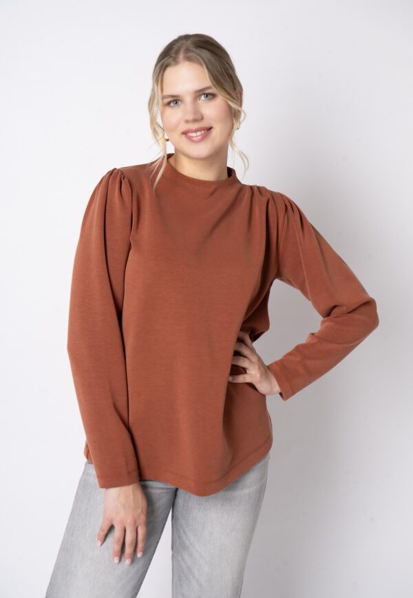 Etmaryako - Hazelnut Chocolate Brown - Bluse - 48 billede