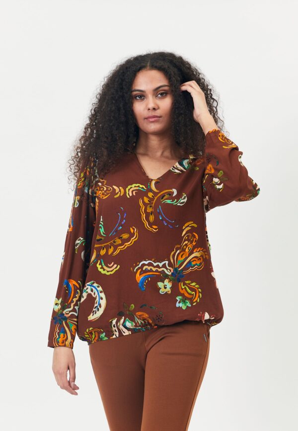 Etpouline - Brown - Bluse - 2xl billede