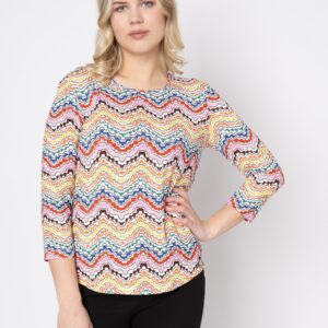 Etraya - Multi Color - Bluse - 44 billede