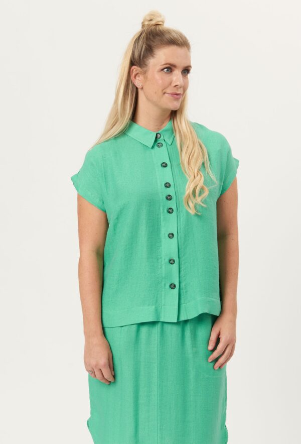 Etsolei - Green - Bluse - 42 billede