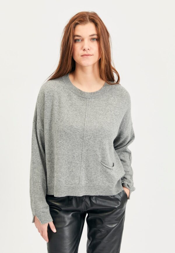 Else - Grey Melange - Bluse - L/xl billede