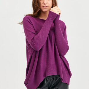 Esther - Dark Purple - Bluse - L/xl billede