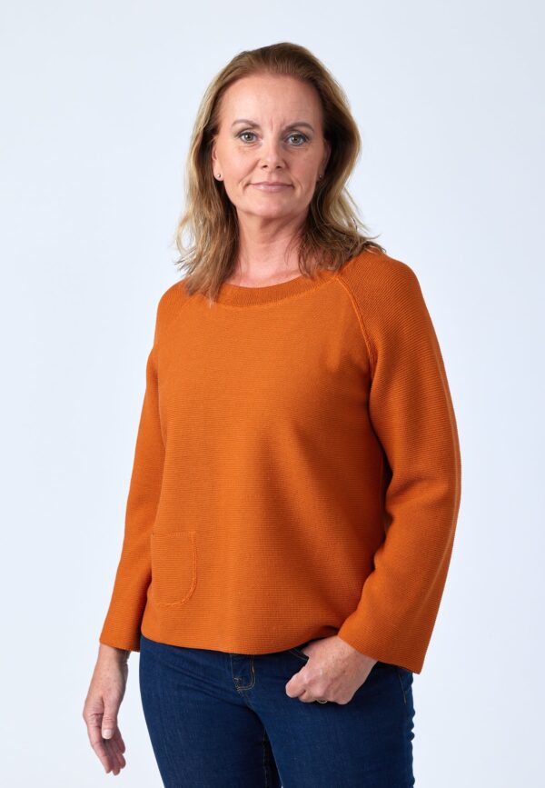 Karla - Orange - Bluse - 2xl billede