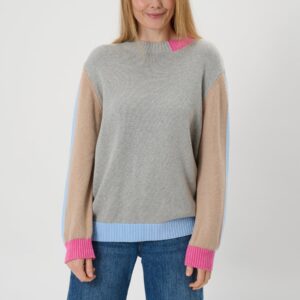 Liada - Light Grey Melange - Bluse - 2xl billede