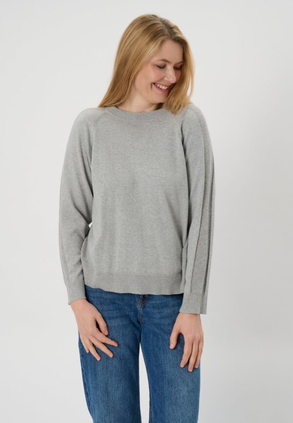 Liagnes - Light Grey Melange - Bluse - L billede