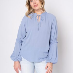 Lijune - Light Blue - Bluse - 2xl billede