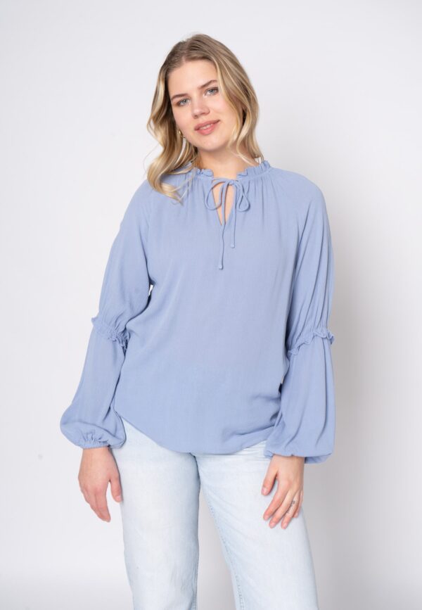 Lijune - Light Blue - Bluse - 2xl billede