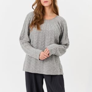 Likaya - Grey Melange - Bluse - Xl billede