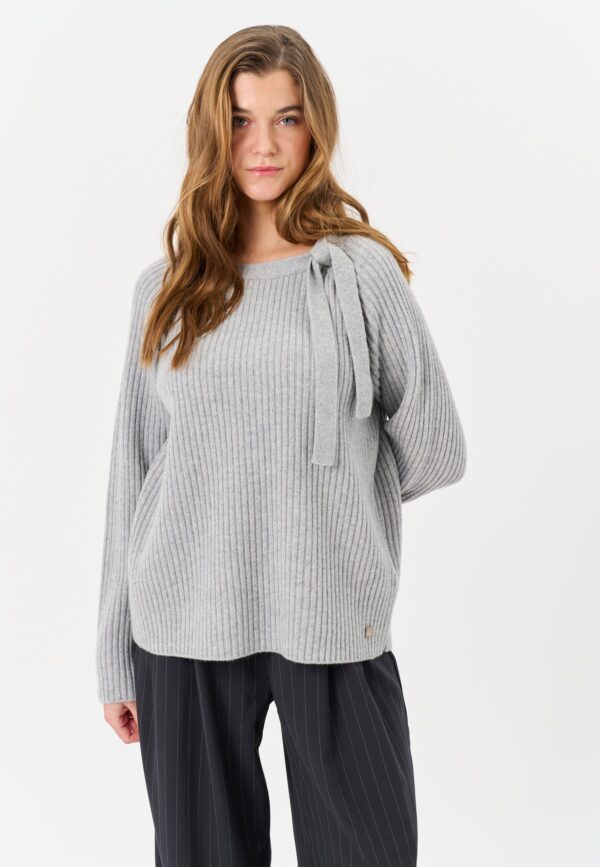 Limonica - Light Grey Melange - Bluse - 2xl billede