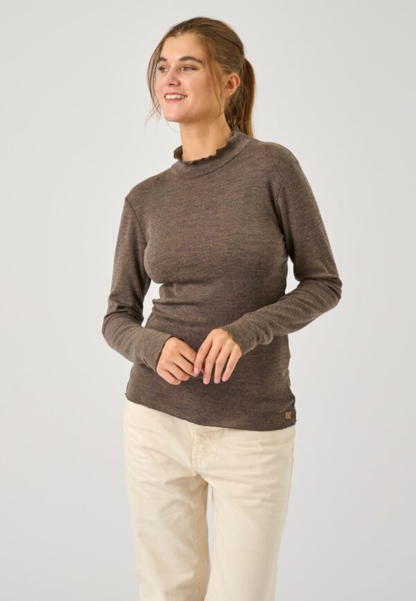 Lisole - Brown Melange - T-shirt - 2xl billede