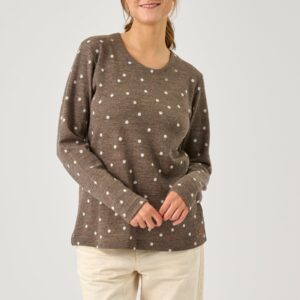 Lisonny - Brown Melange - Bluse - 2xl billede