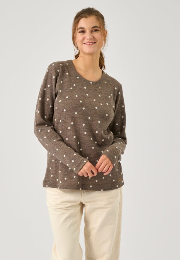 Lisonny - Brown Melange - Bluse - 2xl billede