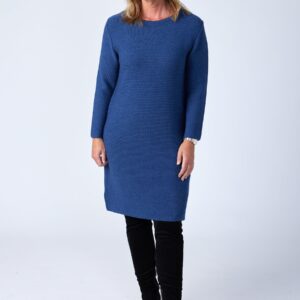 Mia - Bagar Blue Melange - Kjole - 2xl billede