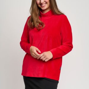 Pont Neuf - Bluse - Pnabiir - Warm Red - 3xl billede