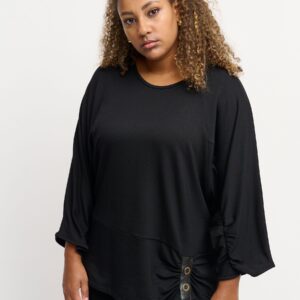 Pont Neuf - Bluse - Pnadal - Black - L/46 billede