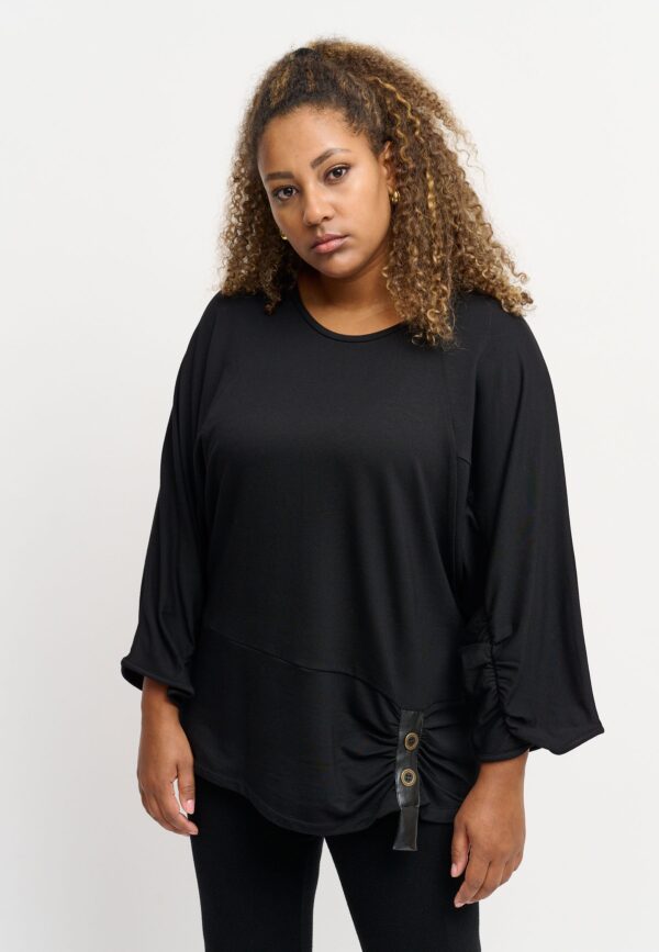 Pont Neuf - Bluse - Pnadal - Black - L/46 billede