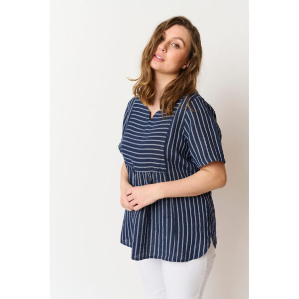 Pont Neuf - Bluse - Pnadaline - Navy - S billede