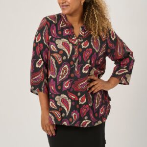 Pont Neuf - Bluse - Pnadella - Warm Red - 3xl/54-56 billede