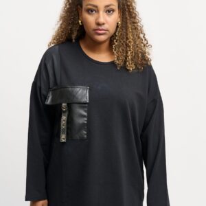 Pont Neuf - Bluse - Pnadette - Black - 2xl/52 billede