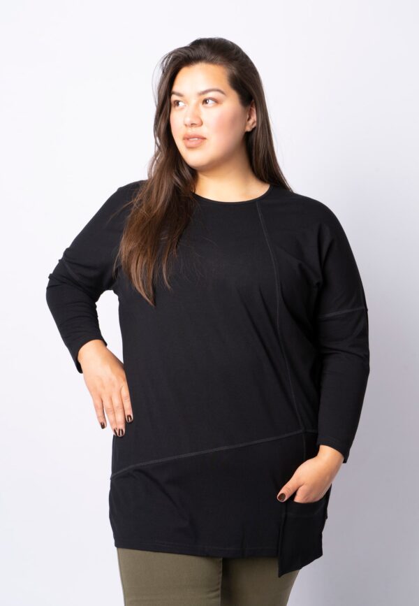 Pont Neuf - Bluse - Pnaura - Black - L billede