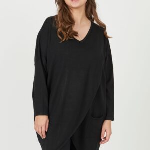 Pont Neuf - Bluse - Pnbeth - Black - Xl/50-52 billede