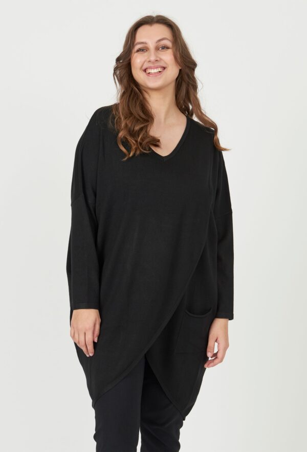 Pont Neuf - Bluse - Pnbeth - Black - Xl/50-52 billede