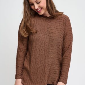 Pont Neuf - Bluse - Pncaia - Brown - 3xl billede