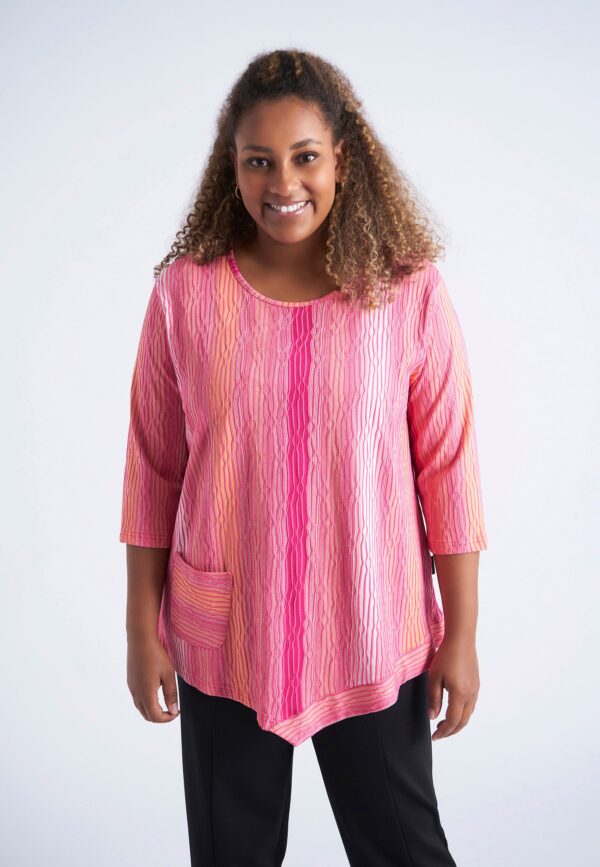 Pont Neuf - Bluse - Pnceleste - Fuchsia - Xl/48-50 billede