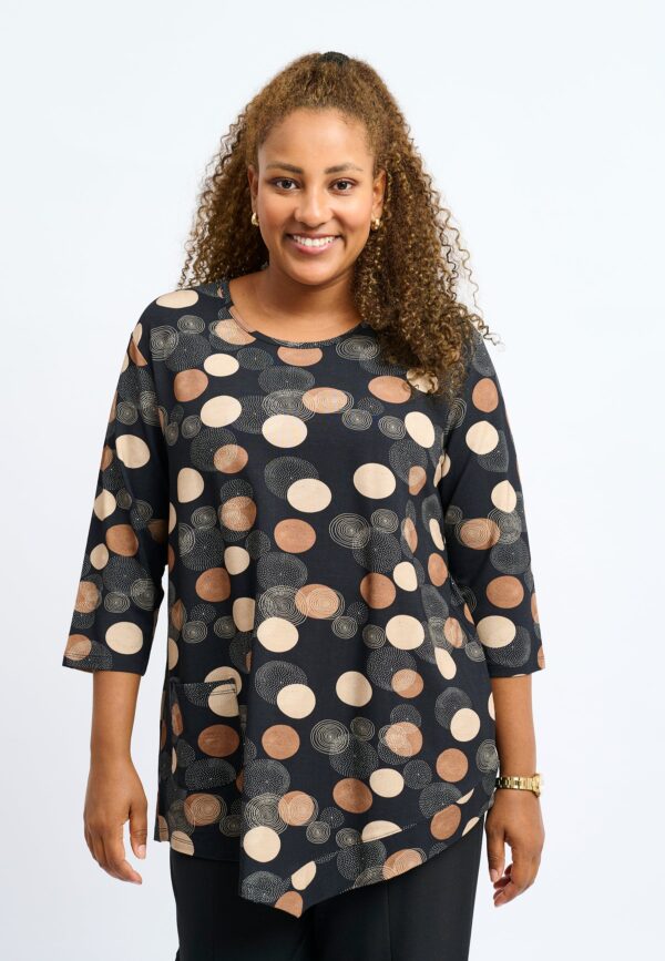 Pont Neuf - Bluse - Pnceleste - Black - 3xl/54-56 billede