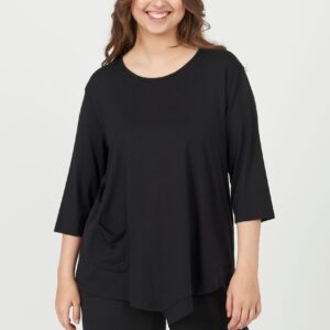 Pont Neuf - Bluse - Pnceleste - Black - 3xl billede