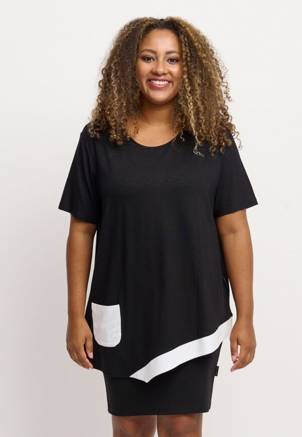 Pont Neuf - Bluse - Pnceleste Sia - Black - Xl/48-50 billede