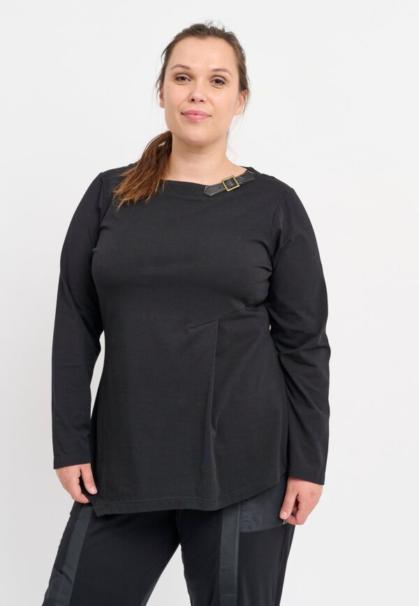 Pont Neuf - Bluse - Pnchaya - Black - 3xl/54-56 billede