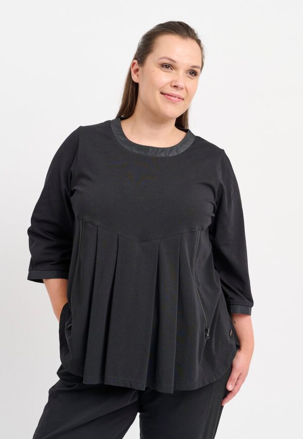 Pont Neuf - Bluse - Pnchea - Black - 2xl/52 billede