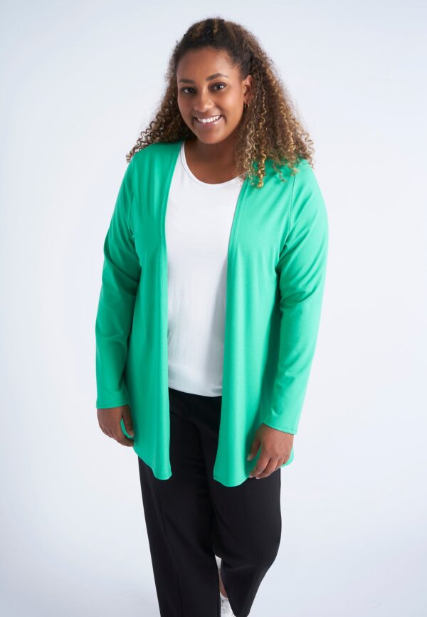 Pont Neuf - Cardigan - Pnclara - Simply Green - 3xl/54-56 billede