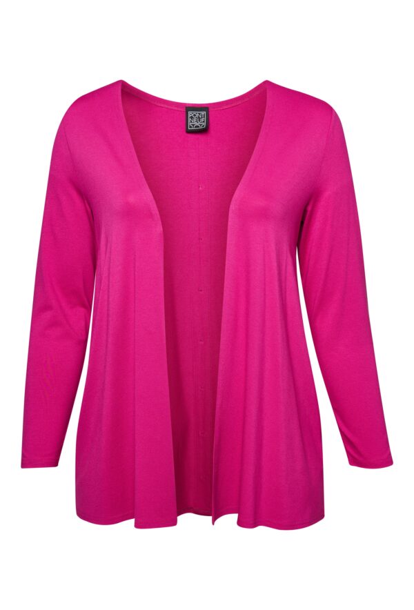 Pont Neuf - Cardigan - Pnclara - Fuchsia - Xs/36-38 billede