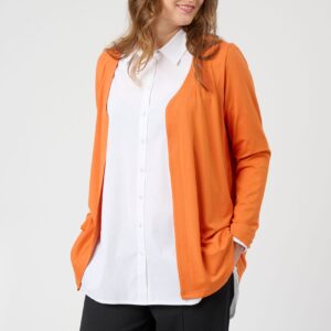 Pont Neuf - Cardigan - Pnclara - Orange - Xs/36-38 billede