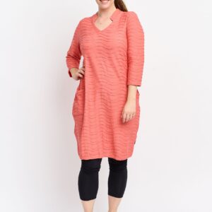 Pont Neuf - Kjole - Pndemeka Tea - Coral Red - 3xl/54-56 billede