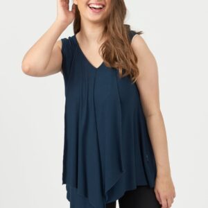 Pont Neuf - Top - Pndolly - Navy - 3xl/54-56 billede