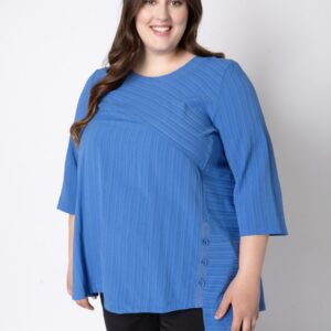 Pont Neuf - Tunika - Pnfiline - Denim Blue - 3xl/54-56 billede