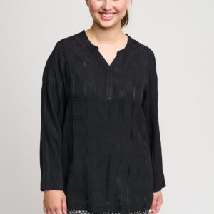 Pont Neuf - Bluse - Pnfrancy - Black - L billede