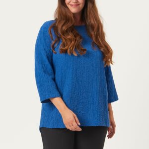 Pont Neuf - Bluse - Pngeogina - Cobalt Blue - 2xl/52 billede