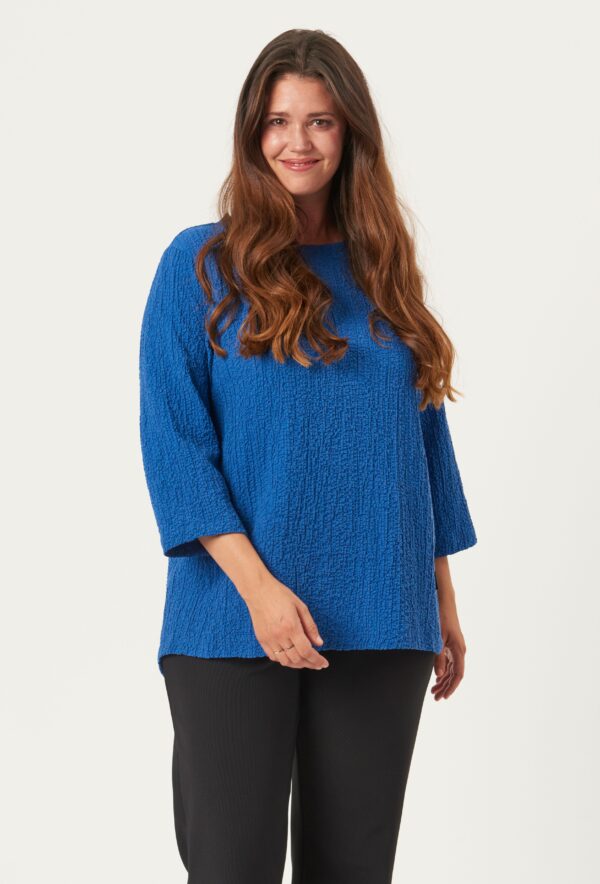 Pont Neuf - Bluse - Pngeogina - Cobalt Blue - 2xl/52 billede