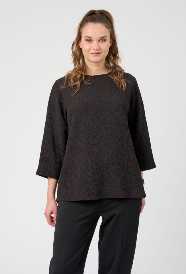 Pont Neuf - Bluse - Pngeogina - Black - L/46 billede